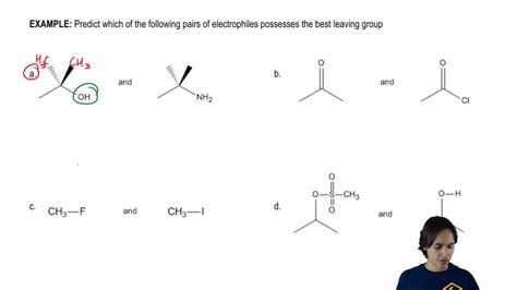 Predict The Best Leaving Group Channels For Pearson