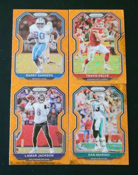 Prizm Football Orange Disco Prizms Veteran Parallels Pick