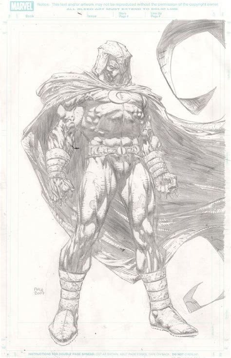 Moon Knight David Finch Comic Art Marvel Superheroes Art Drawing