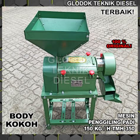 Jual Mesin Penggiling Giling Padi Gabah 150 KG H Engine Penggerak TMH