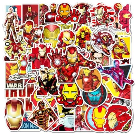 50Pcs Marvel Avengers Iron Man Stickers Wholesale Stickers