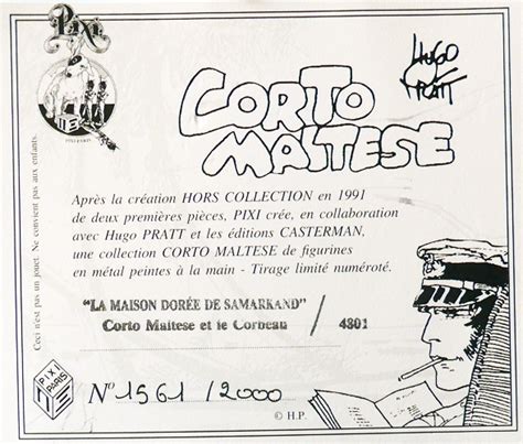 Pixi PRATT Corto Maltese LA MAISON DOREE DE SAMARKAND Corto Maltese Et