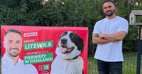 Łukasz Litewka dostał się do Sejmu Swoje plakaty wyborcze przekaże