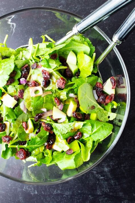 Holiday Kale Salad With Maple Balsamic Dressing Hurried Health Nut