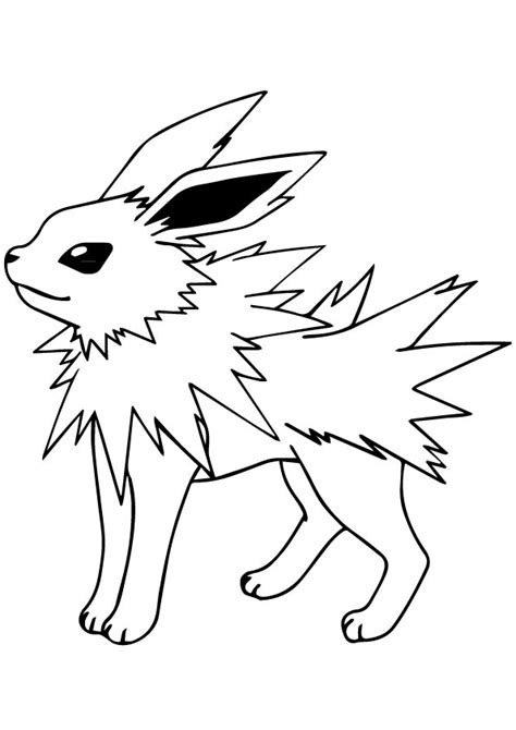 Jolteon Coloring Page