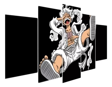 Quadro Decorativo Quarto Mosaico Luffy Gear Nika One Piece Mercadolivre