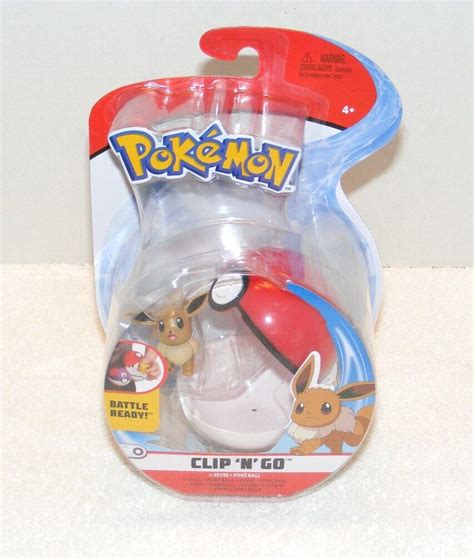 Pokémon PKW3146 Clip N Go Eevee Includes 2 Battle Figure and Friend