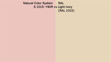 Natural Color System S Y R Vs Ral Light Ivory Ral Side By