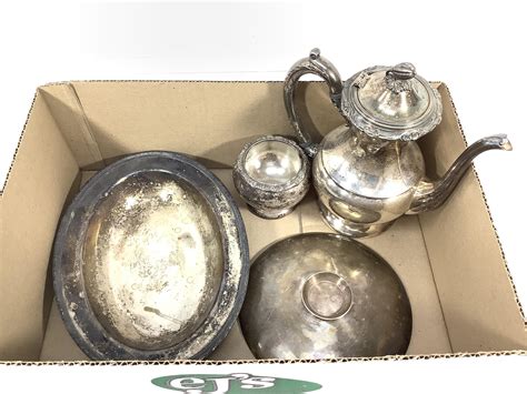 Lot Vintage Assorted Silver Plate Serving Ware