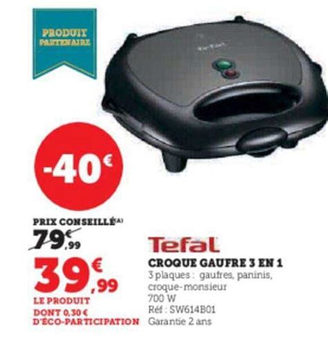 Promo Croque Gaufre En Tefal Chez Super U Icatalogue Fr