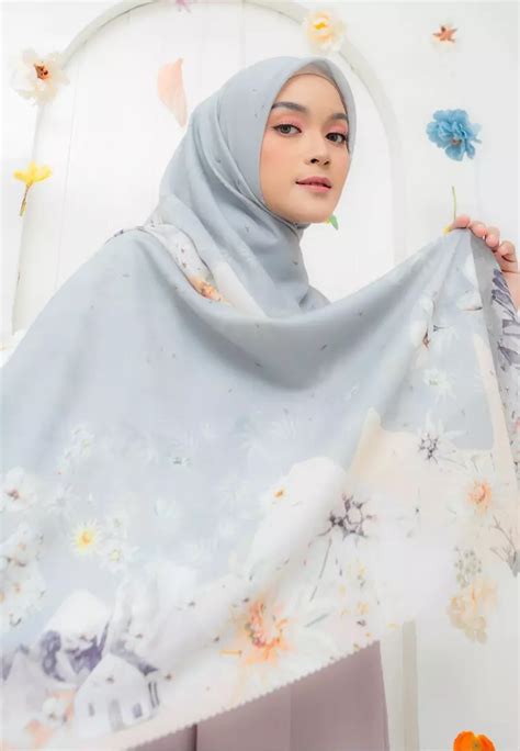 Jual Hijab Wanita Cantik Hijab Wanita Cantik Segiempat Edelweis