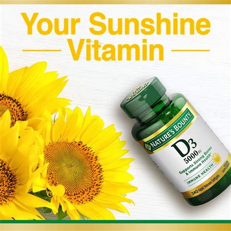 Natures Bounty Vitamin D3 Immune Support 125 Mcg 5000iu Rapid