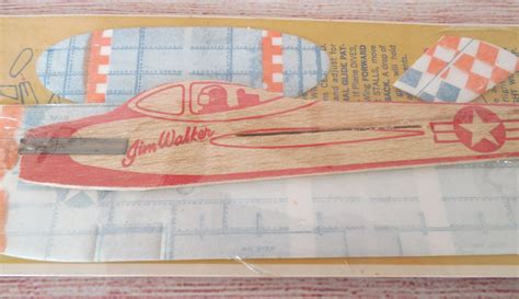 Vintage Toy Glider Balsa Wood Foam Jim Walker 1960s New In Etsy Vintage Toys Toy Glider