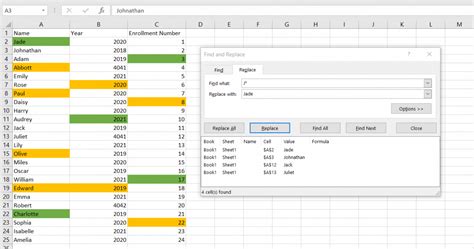 How To Use The Find And Replace Search Feature In Excel