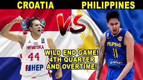 Gilas Pilipinas Vs Croatia Grabi Si Kai Sotto Nakakagulat Th Quarter