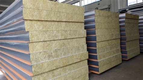 Rockwool Mineral Wool Insulation Rock Wool Sandwich Panel Cold Room