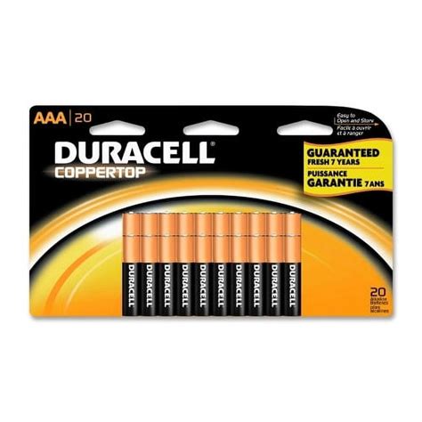 Duracell Coppertop Aaa Battery Long Lasting Triple A Batteries 20 Pack