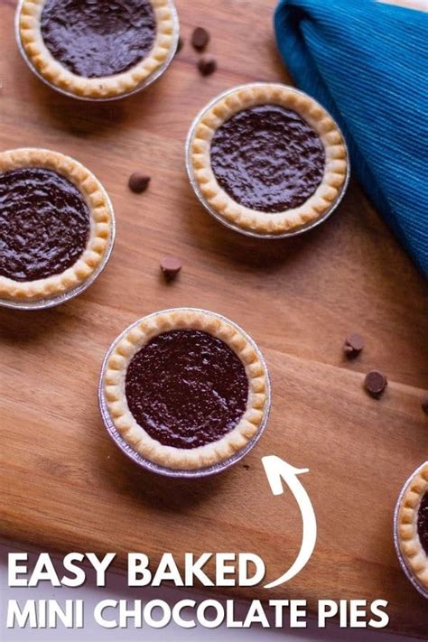 Mini Chocolate Pies Recipe • Bake Me Some Sugar