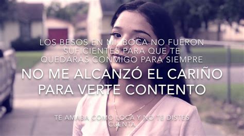 Me Vas A Extrañar Lyric Carolina Ross Youtube