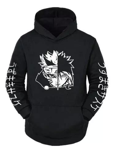 Buzo Canguro Unisex Uzumaki Sasuke Naruto Anime Japanese Env O Gratis