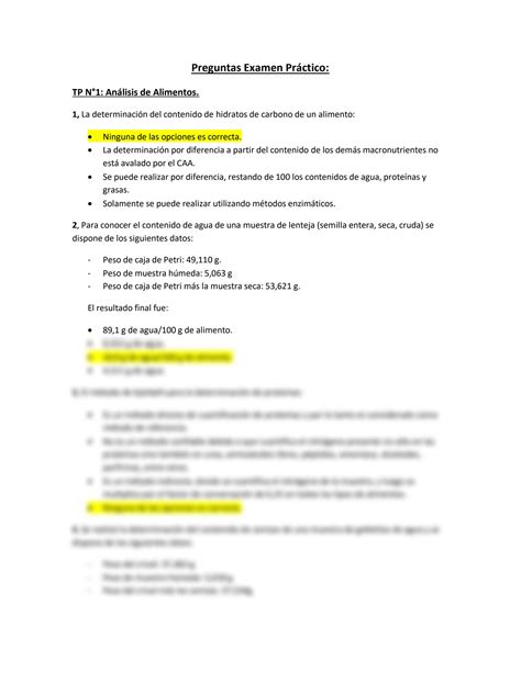 Solution Resumen Preguntas Examen De Bromatologia Studypool