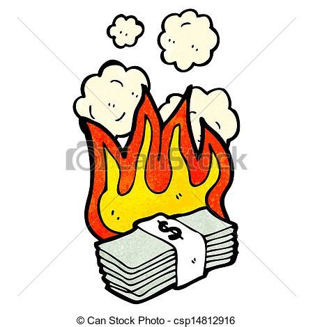 Vector - cartoon burning money | Clipart Panda - Free Clipart Images