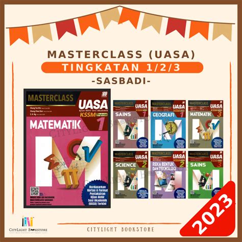 CITYLIGHT Buku Rujukan 2023 Masterclass UASA Tingkatan 1 2 3 PT3