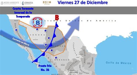 Así avanzará Cuarta Tormenta Invernal los próximos 4 días MAPA