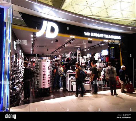 JD Sports logo seen at their store in London Stansted Airport Stock ...