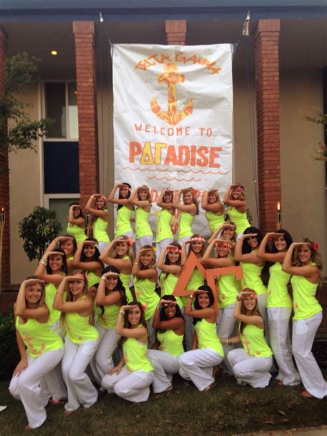 Welcome To Paradise Delta Gamma Bid Day At Fresno State Delta Gamma