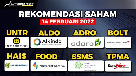 Analisa Saham Tgl Februari Hari Senin Untr Aldo Adro