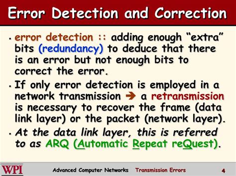 Ppt Transmission Errors Error Detection And Correction Powerpoint