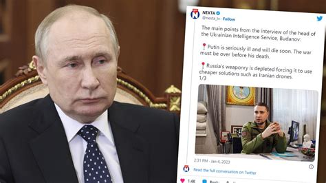 Putin ma raka Szef wywiadu Ukrainy Jestem pewien że tak Wkrótce