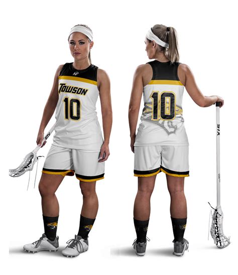 Featured Womens Towson Lacrosse Uniform All Pro Team Sports