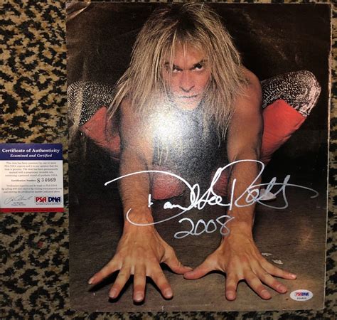 Van Halen David Lee Roth Signed Autographed Photo 80 S Poster PSA DNA