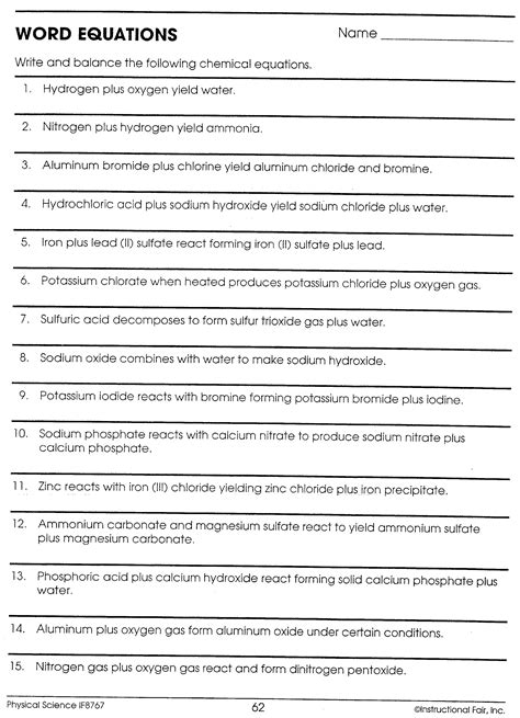 Daniel Davis Physical Science November Archives Worksheets Library