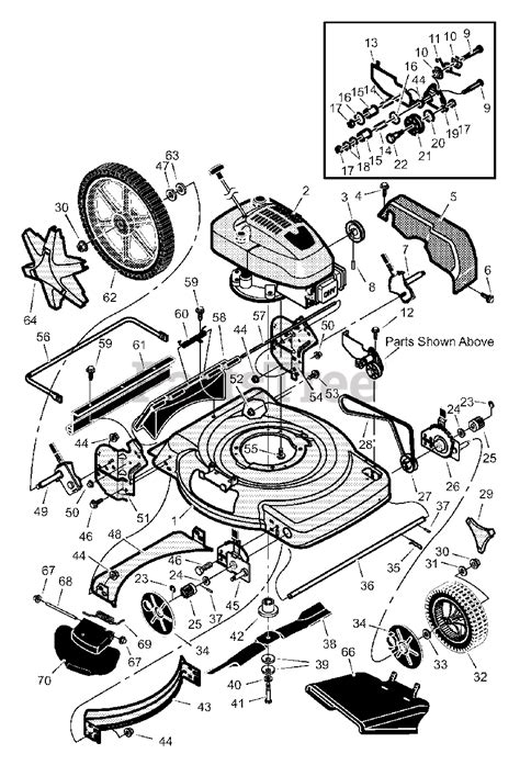 Scotts S2554 Mower Deck Parts Diagram