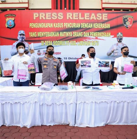 Kembali Torehkan Prestasi Dalam Tempo 24 Jam Polda Sumut Berhasil Ungkap Kasus Pembunuhan Sadis