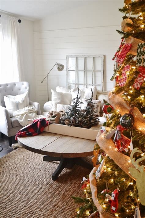 Simple Cottage Christmas Living Room Liz Marie Blog