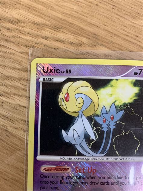 Uxie Pokemon Card Legends Awakened Rare Reverse Holo