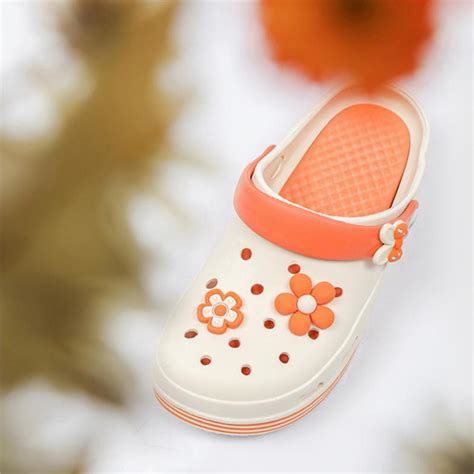 Women Hollow Detail Flower Decor Vented Clogs Preppy Beige Eva Clogs