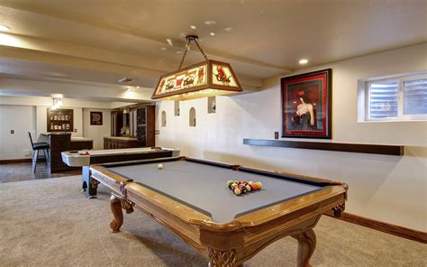 Basement Pool Table - Traditional - Basement - Denver - by FBC Remodel ...