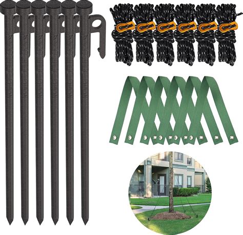 Tree Stake Kit Heavy Duty Tree Stakes And Supports For