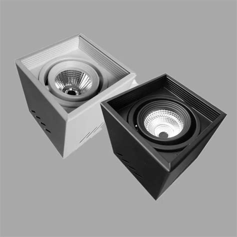 Square Round Cob Led Downlights W Surface Mounted Led Ceiling Lamps