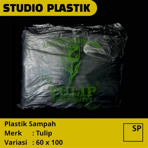 Jual Tulip Plastik Sampah Hitam Uk 60 X 100 80 X 120 Kantong Sampah