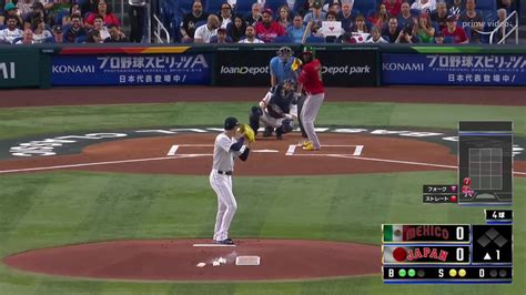 Prime Video（プライムビデオ） On Twitter ＜wbc準決勝 1回表終了＞ 🇯🇵侍ジャパン Vs メキシコ🇲🇽 決勝進出をかけた試合、 令和の怪物佐々木朗希、 初回から