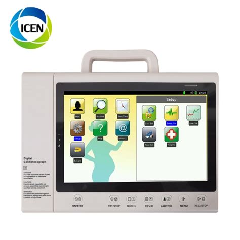 In C Cardiotocography Fetal Heart Rate Fetal Monitor Ctg Machine With