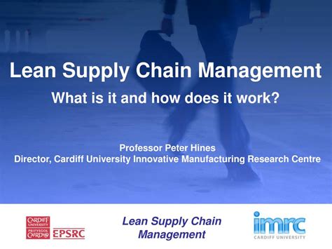 PPT Lean Supply Chain Management PowerPoint Presentation Free