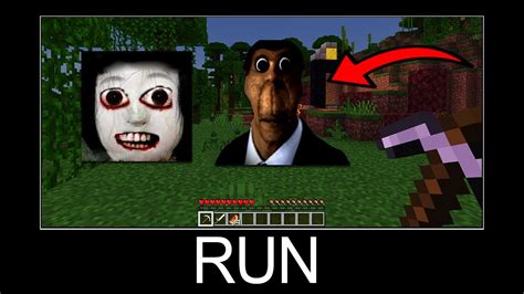 Minecraft Wait What Meme Part 52 AHENO AND OBUNGA NEXTBOT YouTube