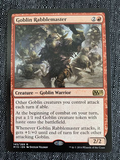 Goblin Rabblemaster Lp Magic Mtg Magic The Gathering Ebay